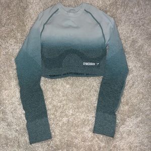 Gymshark ombre seamless crop long sleeve